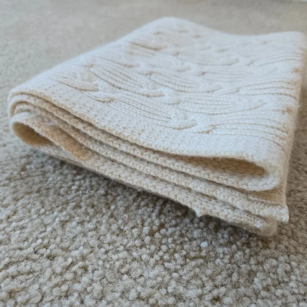 NWOT Nordstrom Cashmere Cable Scarf